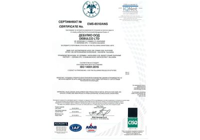 DeBulCO EN ISO14001:2015